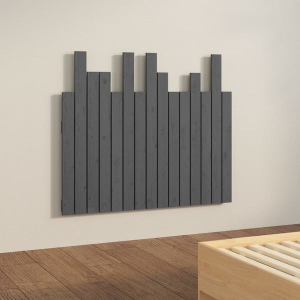 Graues Wand-Kopfteil 95,5cm Kiefer Massivholz