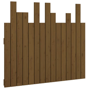 Wand Kopfteil Honigbraun Kiefer Massivholz 95,5cm