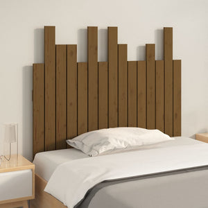 Wand Kopfteil Honigbraun Kiefer Massivholz 95,5cm