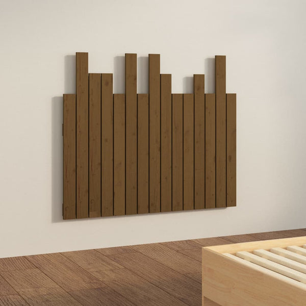 Wand Kopfteil Honigbraun Kiefer Massivholz 95,5cm