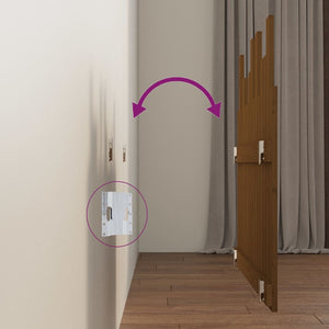 Wand Kopfteil Honigbraun Kiefer Massivholz 95,5cm
