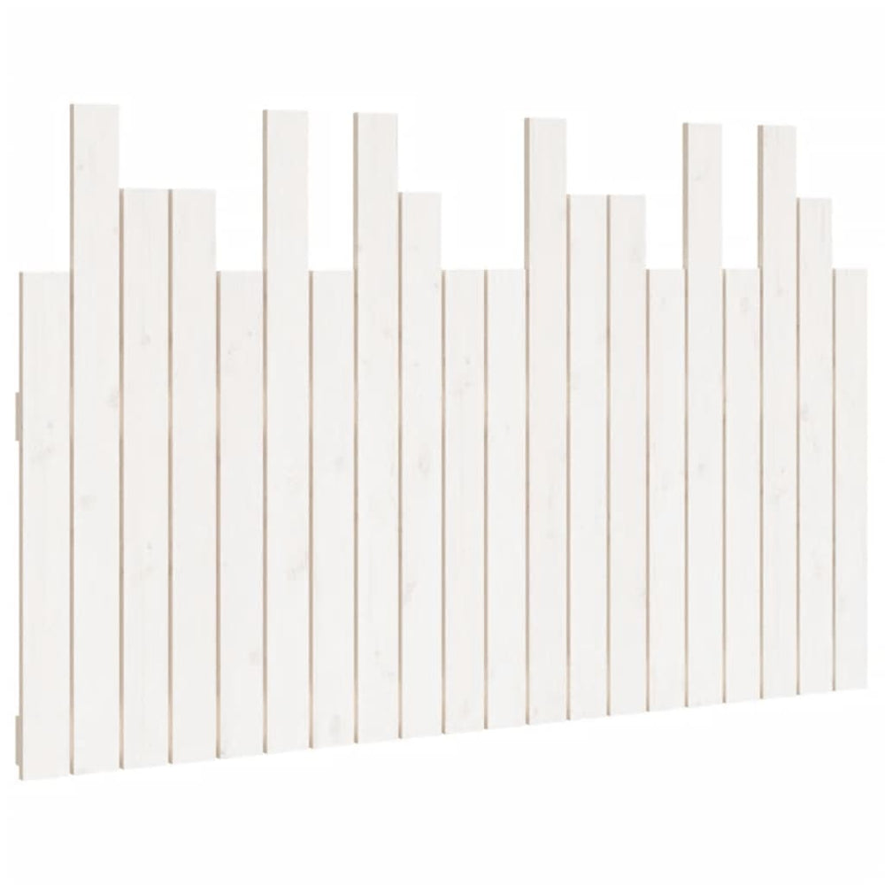 vidaXL Tête de lit murale Blanc 127,5x3x80 cm Bois de pin massif