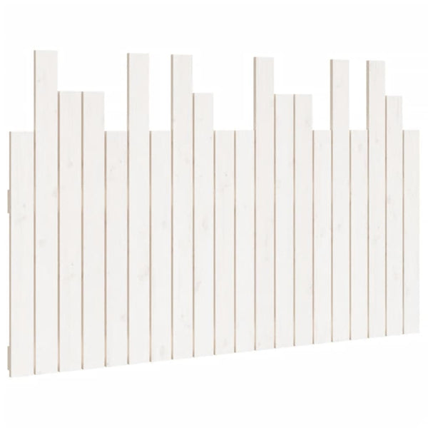 Wand Kopfteil Weiß 127,5cm Kiefer Massivholz