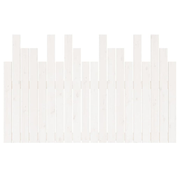 Wand Kopfteil Weiß 127,5cm Kiefer Massivholz