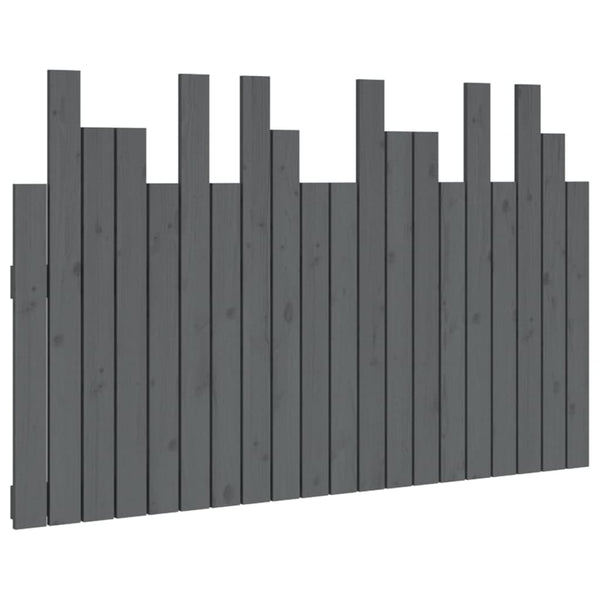 Graues Wand-Kopfteil 127,5cm Kiefer Massivholz