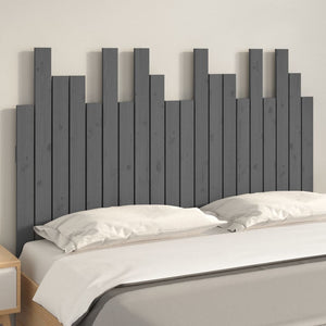 Graues Wand-Kopfteil 127,5cm Kiefer Massivholz