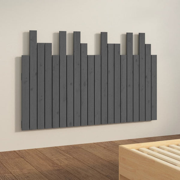 Graues Wand-Kopfteil 127,5cm Kiefer Massivholz