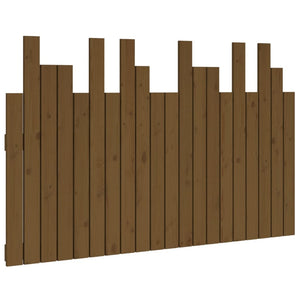 Wand Kopfteil Honigbraun Kiefer Massivholz