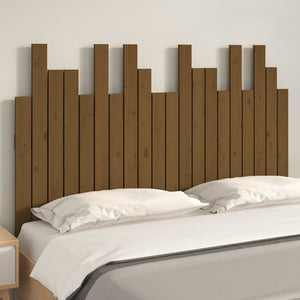 Wand Kopfteil Honigbraun Kiefer Massivholz