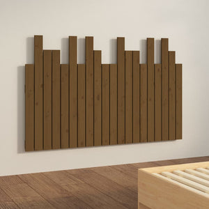 Wand Kopfteil Honigbraun Kiefer Massivholz