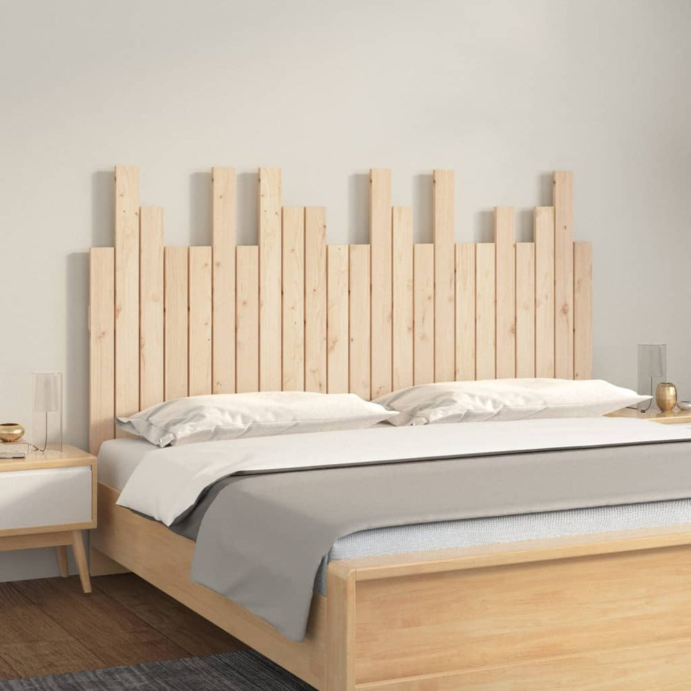 vidaXL Tête de lit murale 146,5x3x80 cm Bois de pin massif