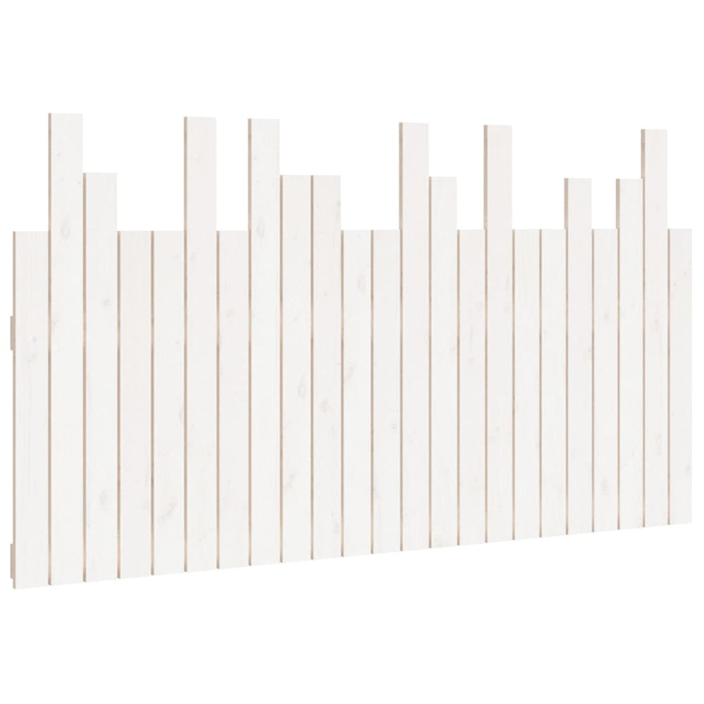 vidaXL Tête de lit murale Blanc 146,5x3x80 cm Bois de pin massif