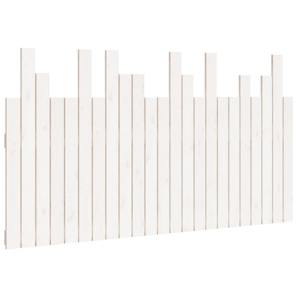 Wand Kopfteil Weiß 146,5 cm Kiefer Massivholz