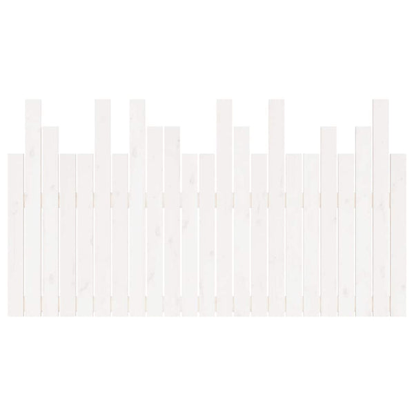 Wand Kopfteil Weiß 146,5 cm Kiefer Massivholz
