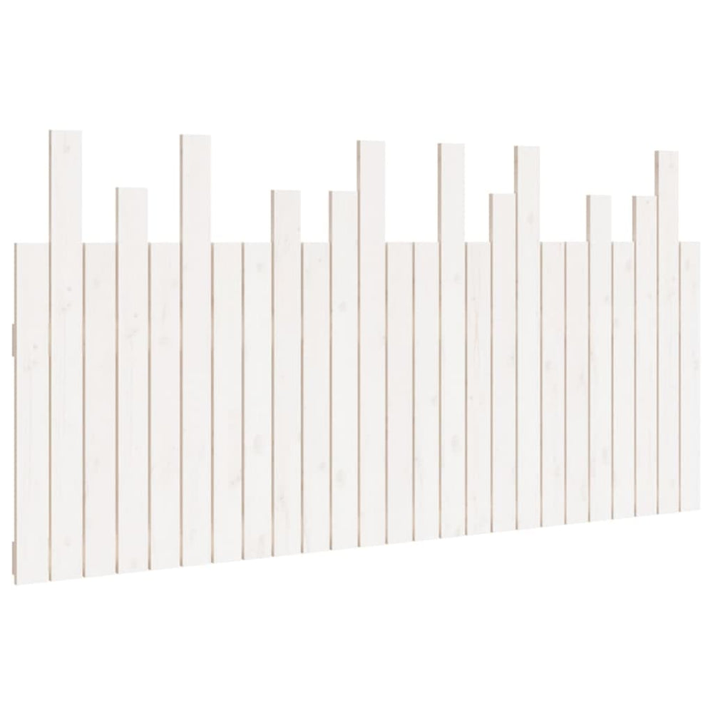 vidaXL Tête de lit murale Blanc 159,5x3x80 cm Bois de pin massif