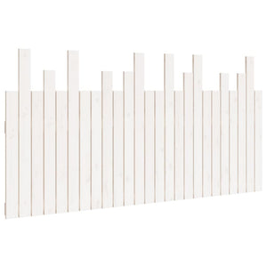 Wand Kopfteil Weiß 160 cm Kiefer Massivholz