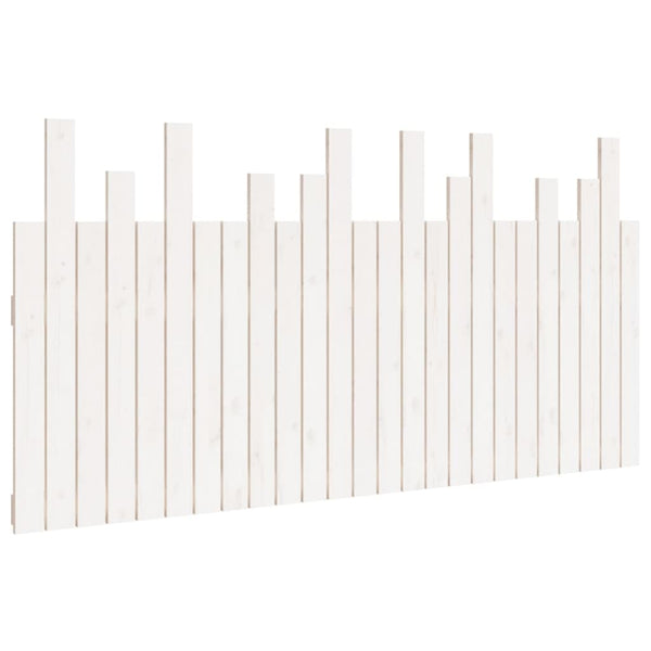 Wand Kopfteil Weiß 160 cm Kiefer Massivholz