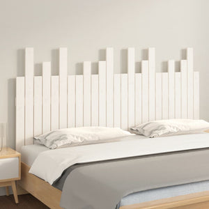 Wand Kopfteil Weiß 160 cm Kiefer Massivholz