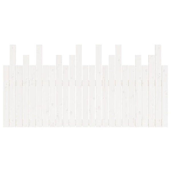 Wand Kopfteil Weiß 160 cm Kiefer Massivholz