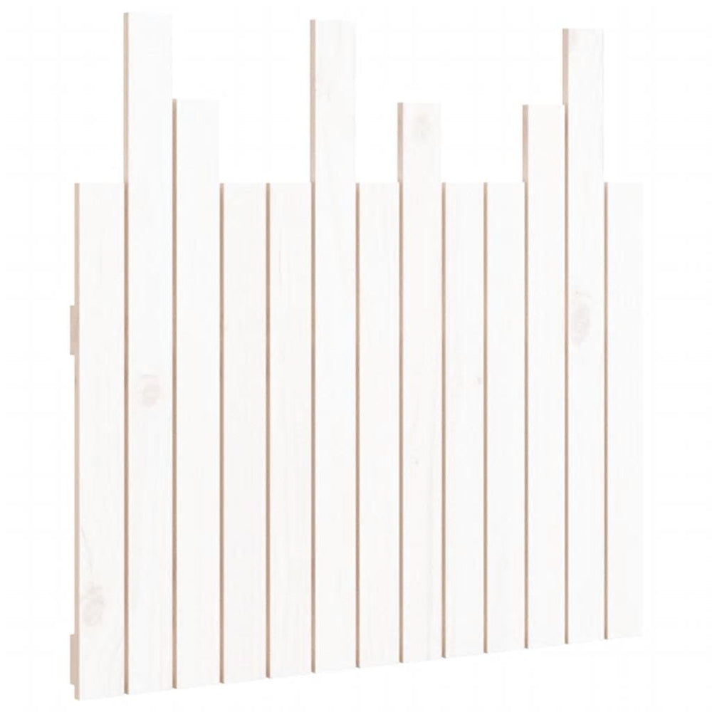 vidaXL Tête de lit murale Blanc 82,5x3x80 cm Bois de pin massif