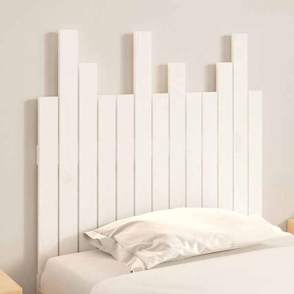 Weißes Wandkopfteil Kiefer Massivholz 82,5cm
