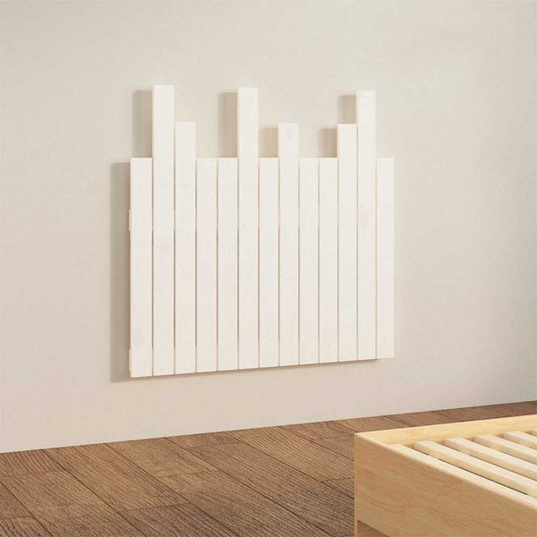 Weißes Wandkopfteil Kiefer Massivholz 82,5cm