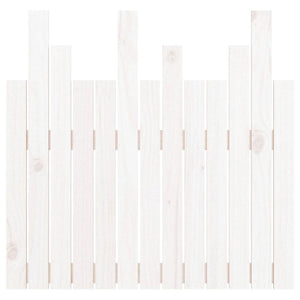 Weißes Wandkopfteil Kiefer Massivholz 82,5cm