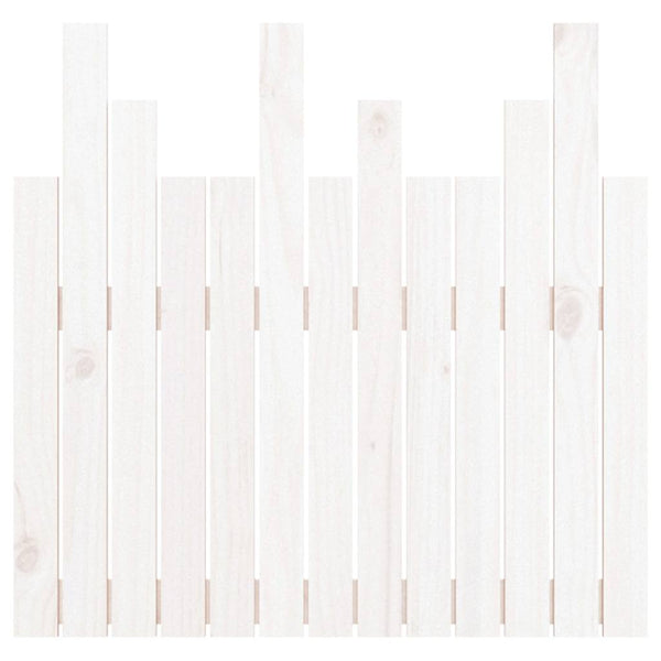 Weißes Wandkopfteil Kiefer Massivholz 82,5cm