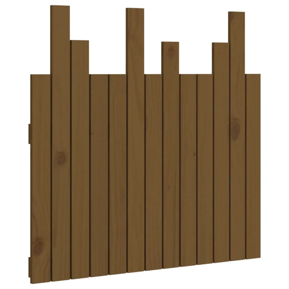 Wand Kopfteil Honigbraun Kiefer Massivholz 82,5cm