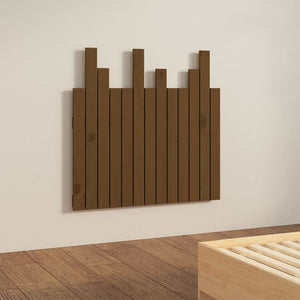 Wand Kopfteil Honigbraun Kiefer Massivholz 82,5cm