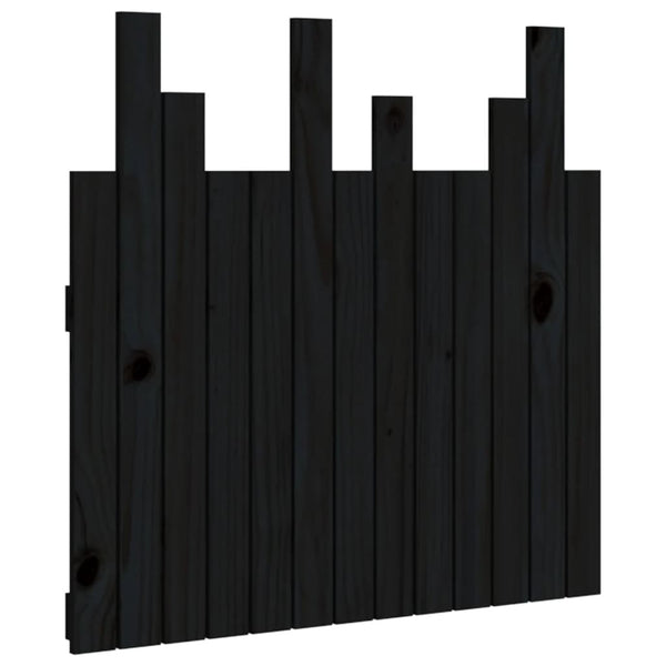 Schwarzes Wandkopfteil Kiefer 82,5cm