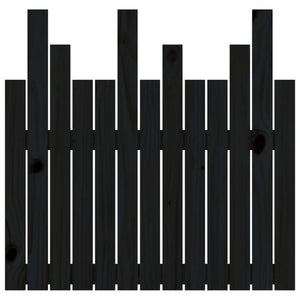 Schwarzes Wandkopfteil Kiefer 82,5cm