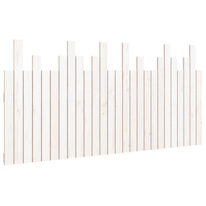 Wand-Kopfteil Weiß 166cm Massivholz