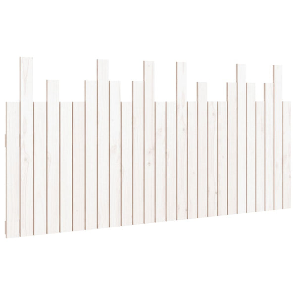 Wand-Kopfteil Weiß 166cm Massivholz