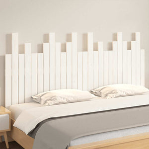 Wand-Kopfteil Weiß 166cm Massivholz