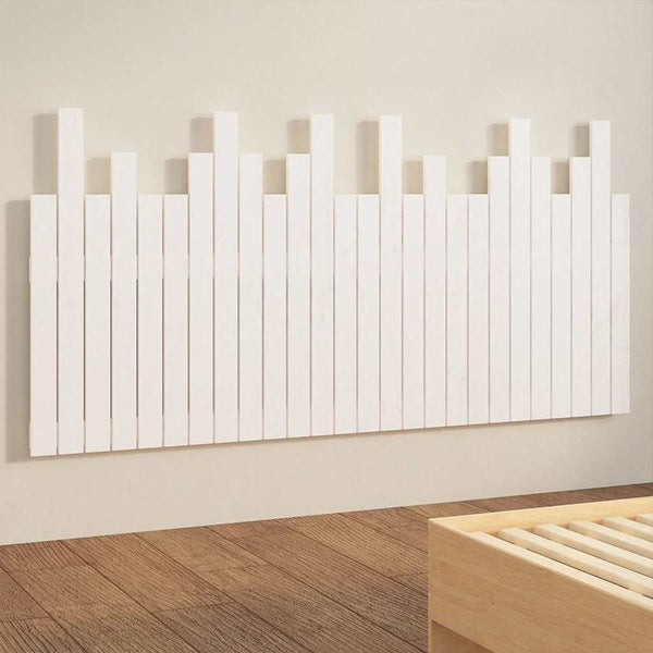 Wand-Kopfteil Weiß 166cm Massivholz