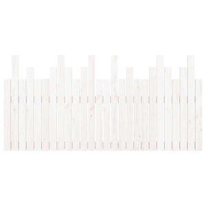 Wand-Kopfteil Weiß 166cm Massivholz