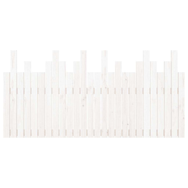 Wand-Kopfteil Weiß 166cm Massivholz