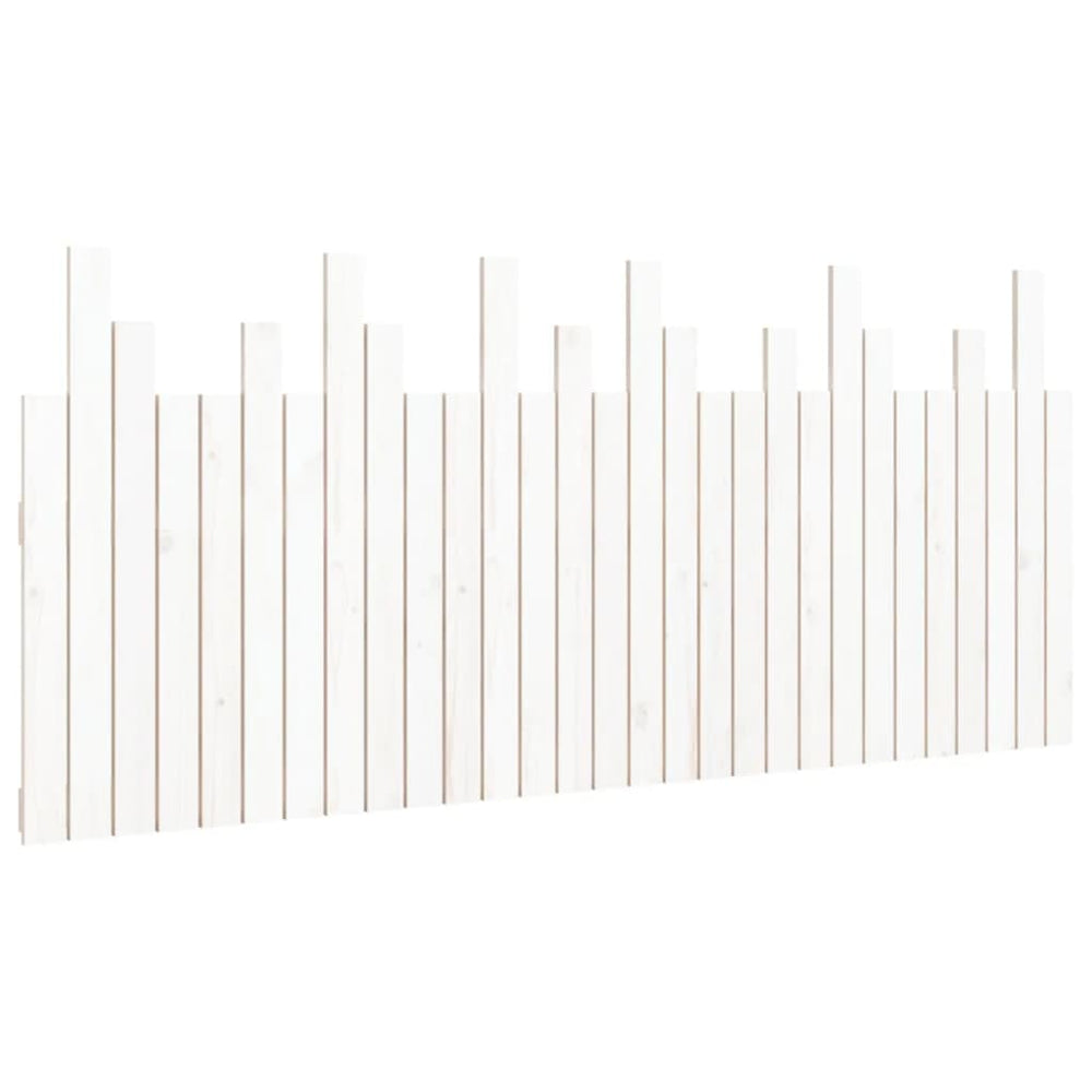 vidaXL Tête de lit murale Blanc 185x3x80 cm Bois de pin massif