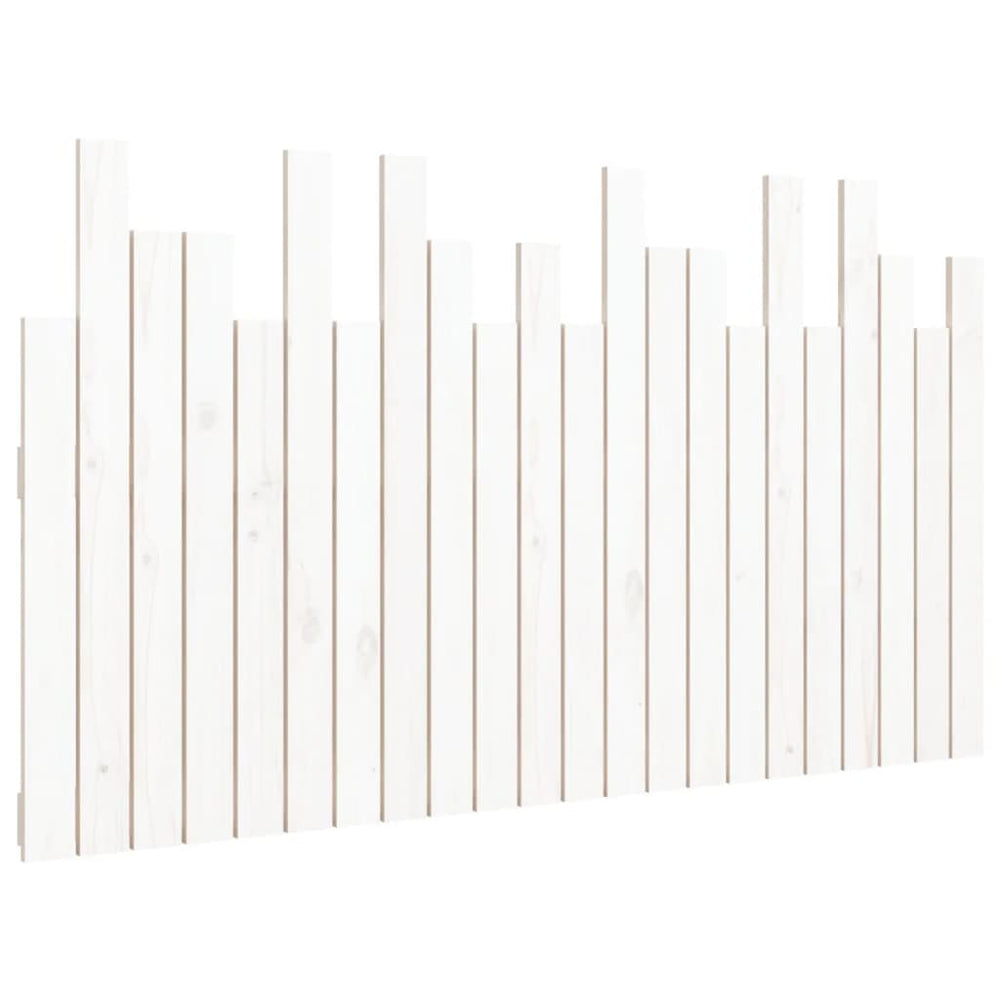 vidaXL Tête de lit murale Blanc 140x3x80 cm Bois de pin massif