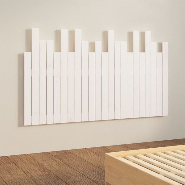 Wand Kopfteil Weiß 140cm Kiefer Massivholz