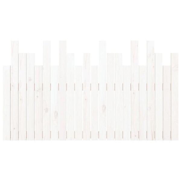 Wand Kopfteil Weiß 140cm Kiefer Massivholz
