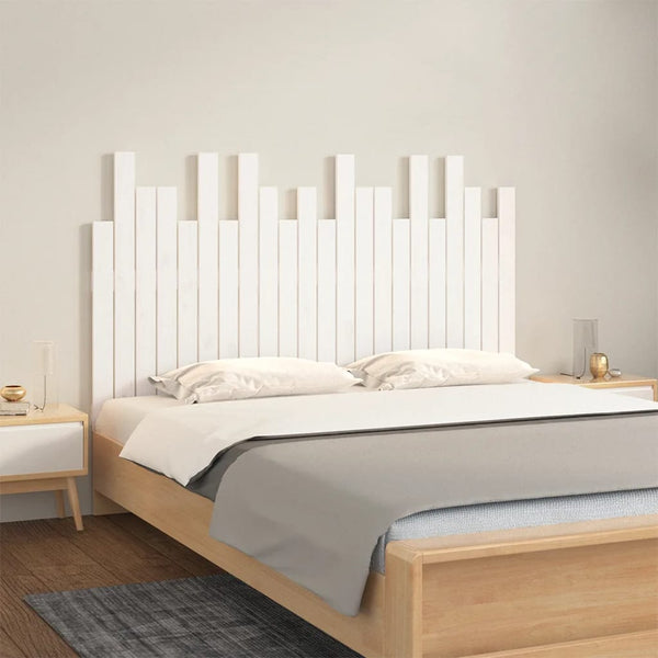 Wand Kopfteil Weiß 140cm Kiefer Massivholz