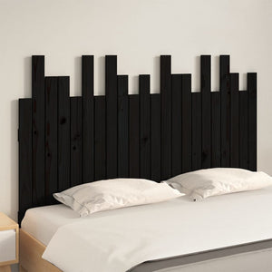 Wand Kopfteil Schwarz 140x80cm Kiefernholz
