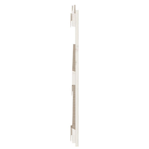 Wand Kopfteil Weiß 108x60cm Kiefer Massivholz