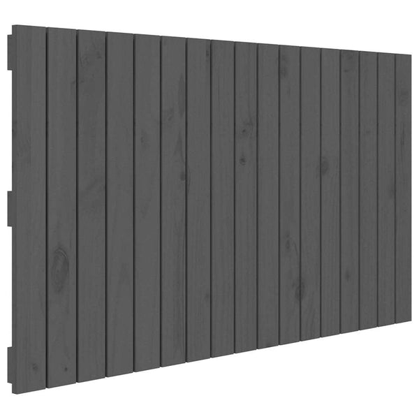 Wand Kopfteil Grau 108x60cm Kiefer Massivholz