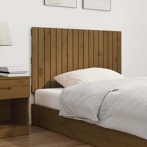 Wand-Kopfteil Honigbraun Kiefer Massivholz 108cm