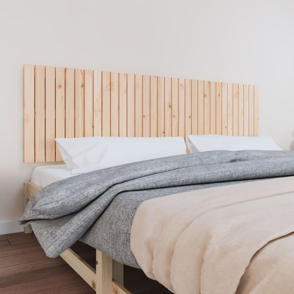 Wand Kopfteil 204 cm Kiefer Massivholz