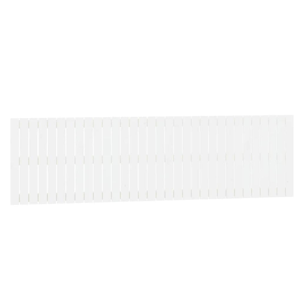 vidaXL Tête de lit murale Blanc 204x3x60 cm Bois de pin massif