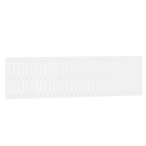 Wand Kopfteil Weiß 204cm Massivholz